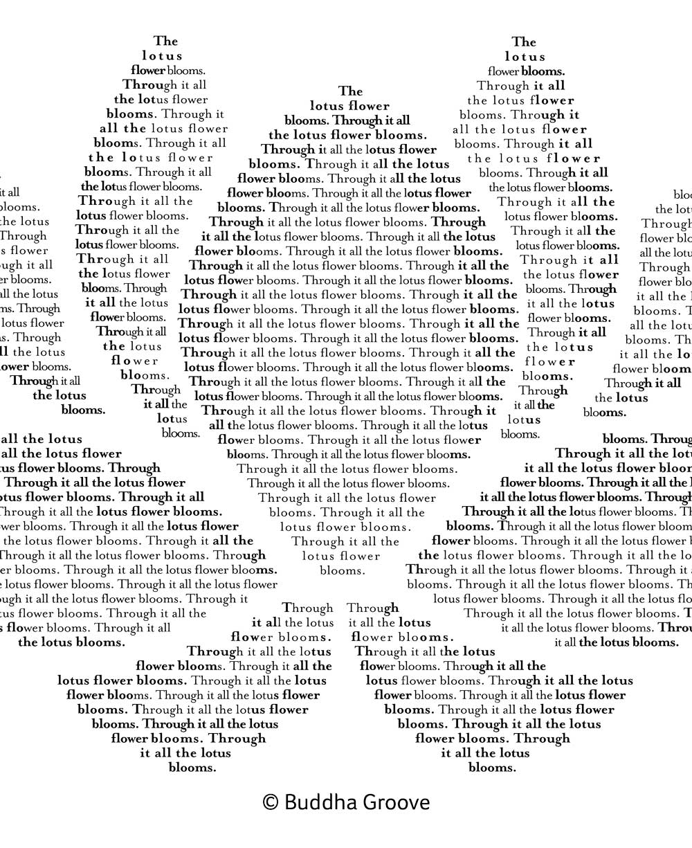 Through It All The Lotus Flower Bloom Blue Tunic Top