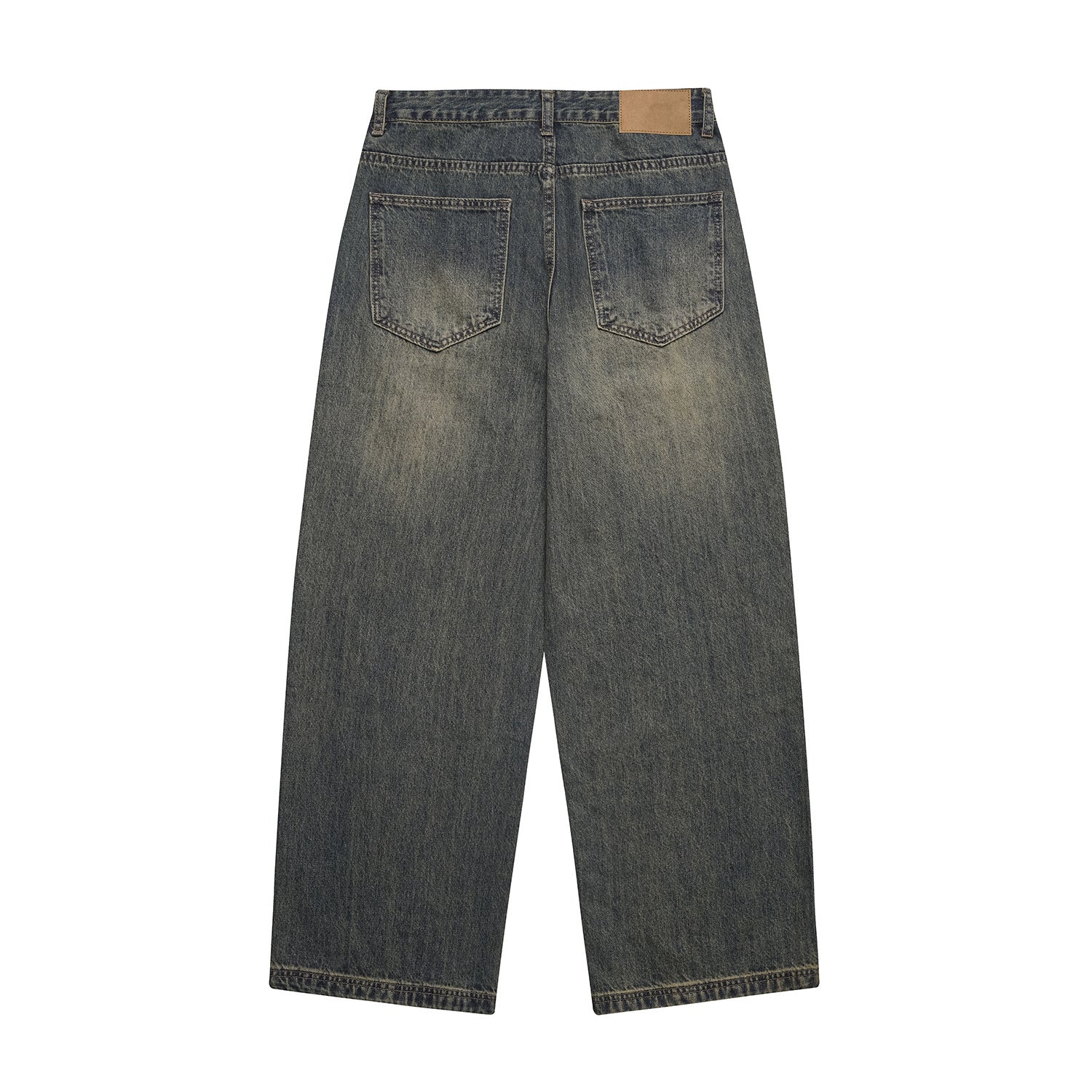 Denim Wide Leg Pants Loose Fit Long Trousers