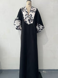 Medium-length patchwork overcoat