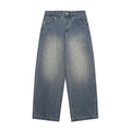 Denim Wide Leg Pants Loose Fit Long Trousers