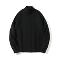 Solid Color Knit Texture Loose Casual Sweater Coat