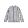 Knitted Cardigan Coat in  Braided Loose Casual Style